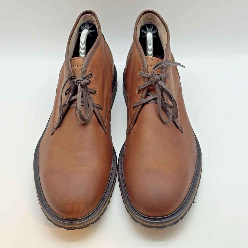 Andrew Marc Woodside AM 1022 Leather Chukka Men's 13 Brown Lace Up Ankle Boots - Picture 5 of 14